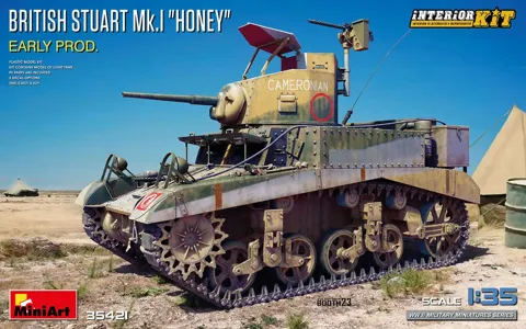MiniArt 35421 British Stuart Mk.I „Honey" raná produkce, Interior Kit (1/35)