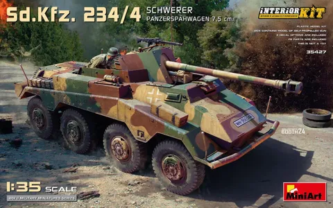 MiniArt 35427 Sd.Kfz. 234/4 Schwerer Panzerspähwagen 7,5 cm Interior Kit (1/35)