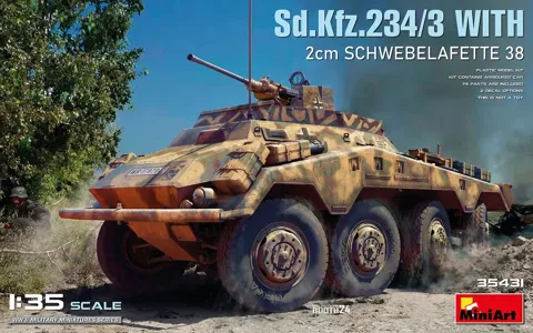 MiniArt 35431 Sd.Kfz. 234/3 s 2cm Schwebelafette 38 (1/35)