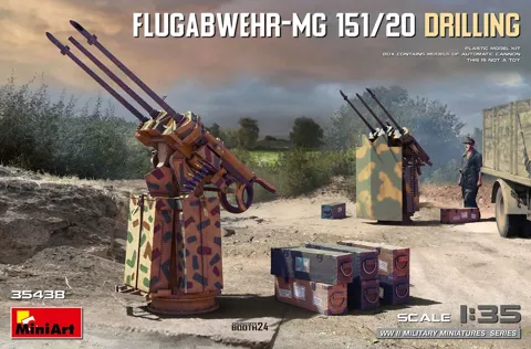 MiniArt 35438 Flugabwehr-MG 151/20 Drilling protiletadlová lafetace (1/35)