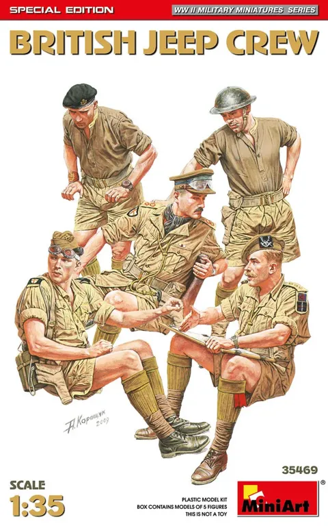 MiniArt 35469 britská posádka džípu, Special Edition (1/35)