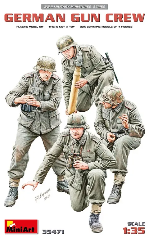 MiniArt 35471 německá dělostřelecká obsluha German Gun Crew (1/35)