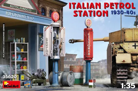 MiniArt 35620 italská čerpací stanice 1930–40 (1/35)