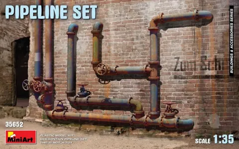 MiniArt 35652 sada potrubí 1/35 (Pipeline Set)