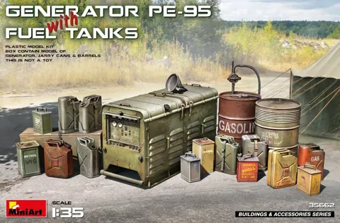MiniArt 35662 generátor PE-95 s palivovými nádržemi (1/35)