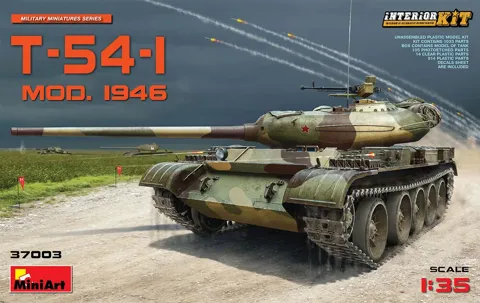 MiniArt 37003 T-54-1 sovětský střední tank s interiérem (1/35)