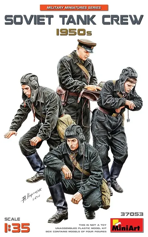 MiniArt 37053 Soviet Tank Crew 1950s – sovětská tanková posádka (1/35)