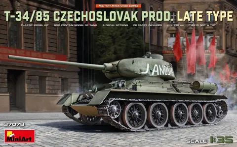 MiniArt 37078 T-34-85 československá výroba, pozdní typ (1/35)