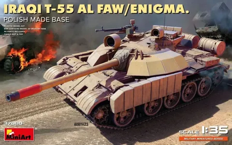 MiniArt 37080 Iraqi T-55 Al Faw/Enigma, korba polské výroby (1/35)