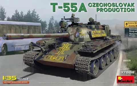 MiniArt 37084 T-55A Czechoslovak Prod. československá produkce (1/35)