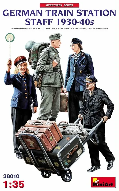 MiniArt 38010 1/35 německý nádražní personál 1930–40 (stavebnice figurek)