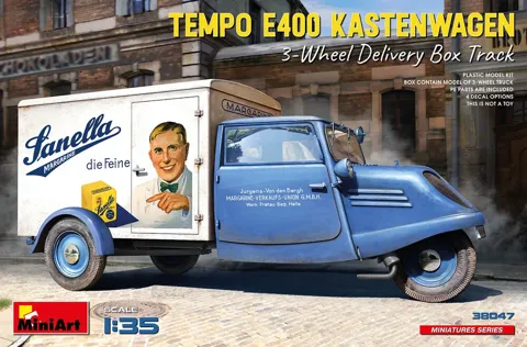 MiniArt 38047 Tempo E400 Kastenwagen tříkolová dodávka (1/35)