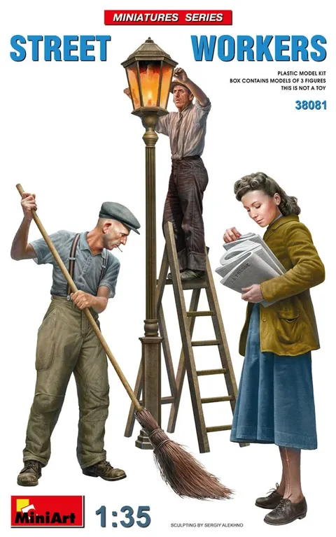 MiniArt 38081 Street Workers – pouliční dělníci (1/35)