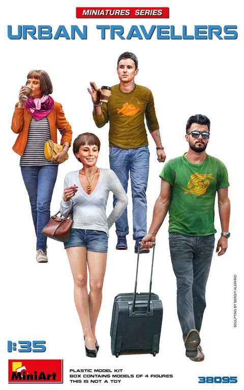 MiniArt 38095 Urban Travellers 1/35 figurky moderních cestujících