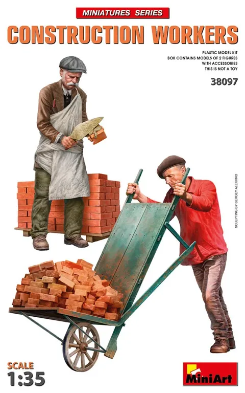 MiniArt 38097 stavební dělníci s příslušenstvím (1/35)