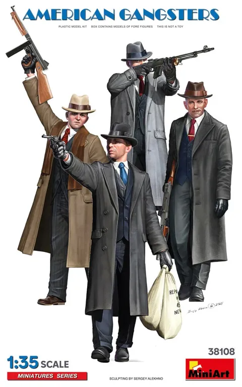 MiniArt 38108 američtí gangsteři (1/35, 4 figurky)