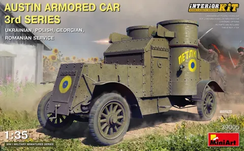 MiniArt 39005 Austin Armored Car 3rd Series – ukrajinská, polská, gruzínská a rumunská služba, Interior Kit (1/35)