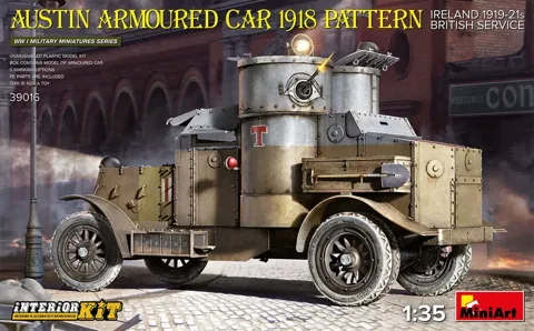 MiniArt 39016 Austin Armoured Car 1918 Pattern – Irsko 1919–21, britská služba, Interior Kit (1/35)