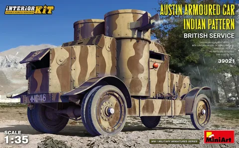 MiniArt 39021 Austin Armoured Car Indian Pattern, britská služba, interiér (1/35)