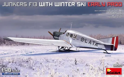 MiniArt 48020 Junkers F.13 s lyžovým podvozkem, raná výroba (1/48)