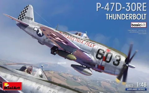 MiniArt 48023 P-47D-30RE Thunderbolt Basic Kit (1/48)