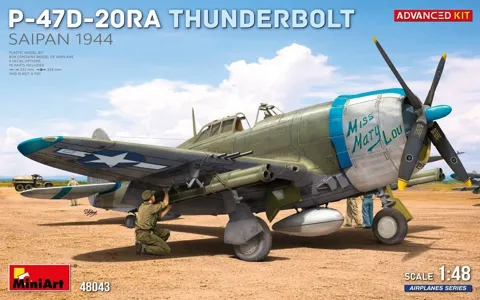 MiniArt 48043 P-47D-20RA Thunderbolt Saipan 1944 Advanced Kit (1/48)