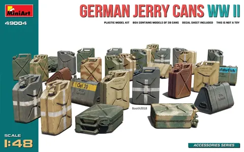 MiniArt 49004 německé kanystry Jerry Cans (2. světová válka), 1/48
