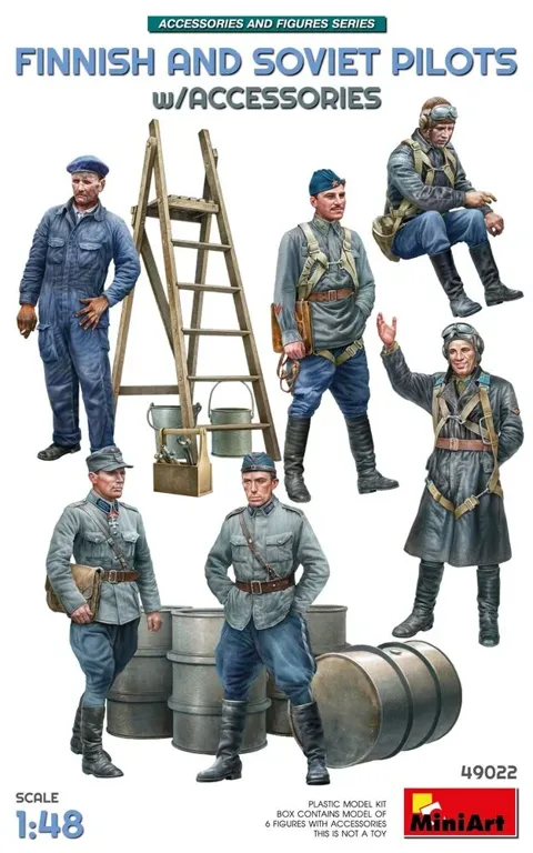 MiniArt 49022 finští a sovětští piloti s příslušenstvím (1/35)