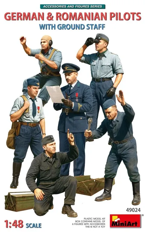 MiniArt 49024 němečtí a rumunští piloti s pozemním personálem 1/35