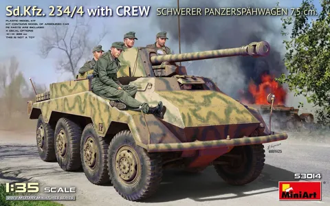 MiniArt 53014 Sd.Kfz. 234/4 Schwerer Panzerspähwagen 7,5 cm s posádkou (1/35)