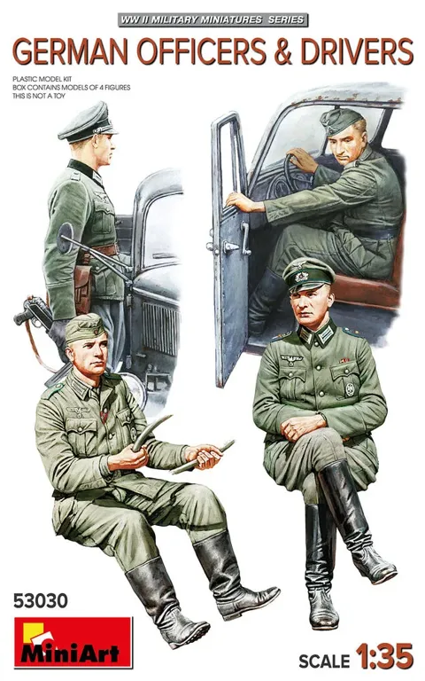 MiniArt 1/35 German Tank Riders Set 2 — němečtí tankisté s resinovými hlavami (5 figurek)