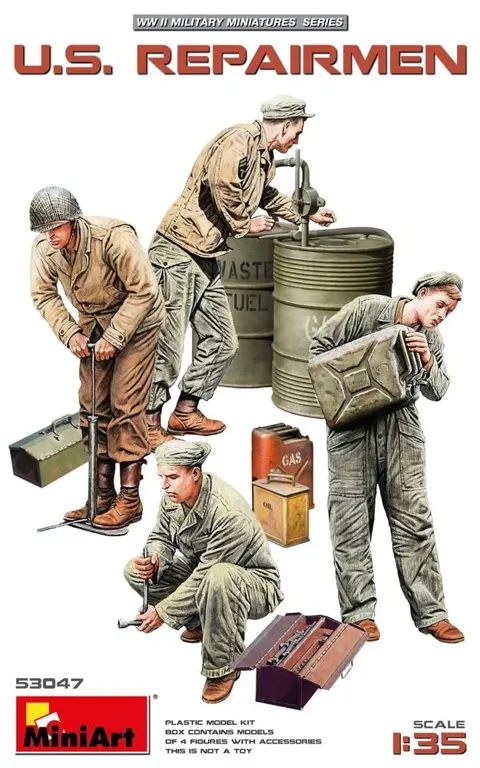 MiniArt 1/35 U.S. Repairmen – američtí opraváři (4 figurky)