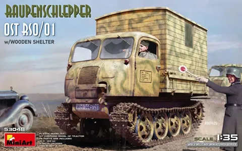 MiniArt 1/35 Raupenschlepper Ost RSO/01 s dřevěným přístřeškem