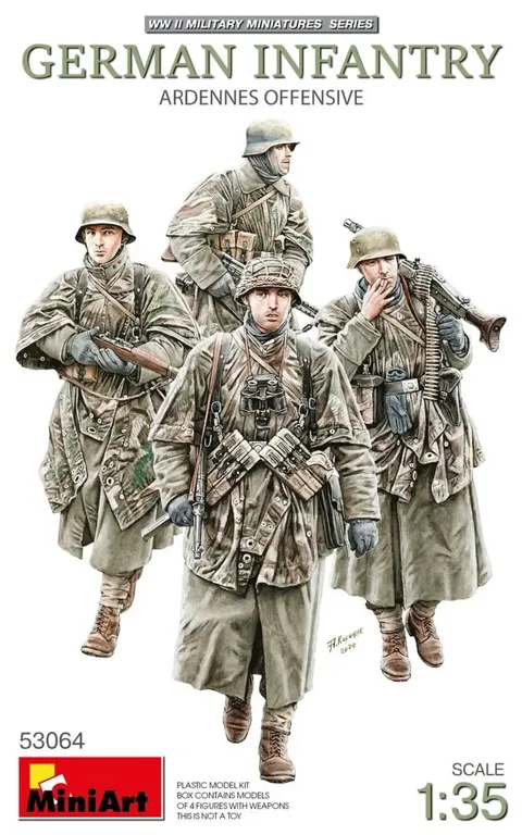 MiniArt 1/35 německá pěchota – ardenská ofenziva (4 figurky)