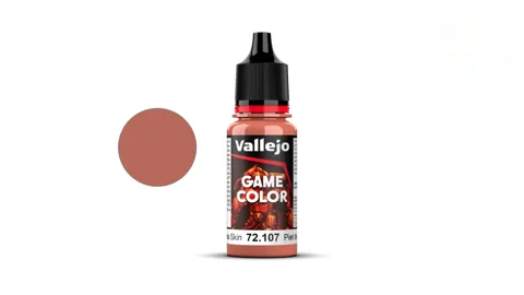Lahvička akrylové barvy Vallejo Game Color 72107 pleťová Athena Skin 18 ml