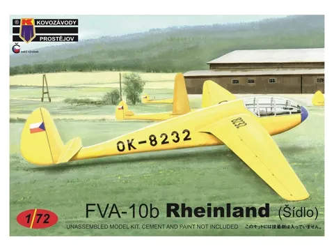 Krabice plastikové stavebnice Kovozávody Prostějov KPM0154 FVA-10b Rheinland v měřítku 1/72