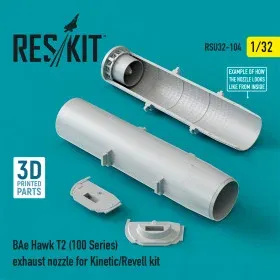 Reskit RSU32-0104 výfuková tryska BAe Hawk T2 v měřítku 1/32 pro stavebnici Kinetic/Revell