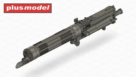 3D tištěné díly setu Plus Model AL3020 letecký kulomet Vickers – Baloon buster v měřítku 1/32