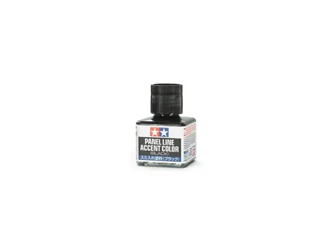 Lahvička Tamiya 87131 Panel Accent Color černá s aplikačním štětcem