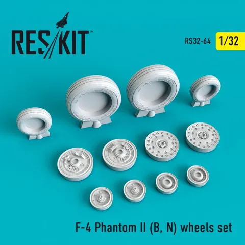 Sada kol Reskit RS32-0064 pro F-4B/N Phantom II v měřítku 1/32