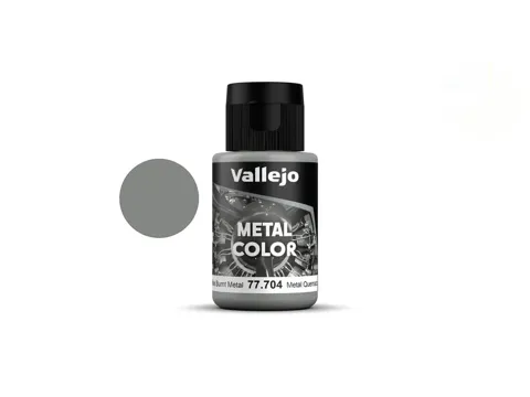 Lahvička akrylové metalické barvy Vallejo Metal Color 77704 světle opálený kov 32 ml