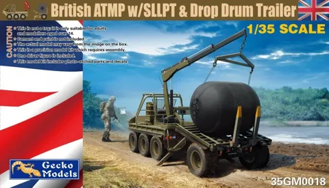 Stavebnice Gecko Models 35GM0018 britské ATMP s přívěsem SLLPT v měřítku 1/35
