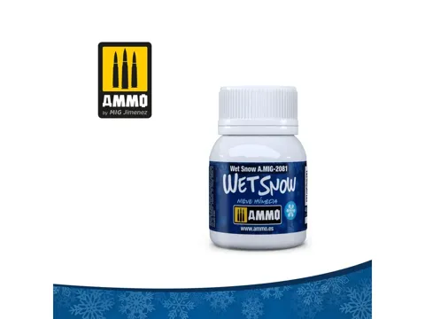 Kelímek akrylového sněhového efektu AMMO Mig 2081 Wet Snow 40 ml