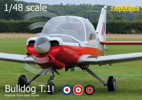 Krabice stavebnice Tarangus TA4806 Scottish Aviation Bulldog T.1 v měřítku 1/48