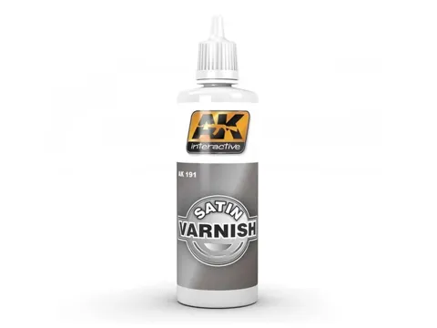 Lahvička AK Interactive AK191 saténový lak Satin Varnish 60 ml