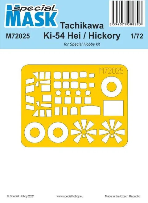 Maskovací sada Special Hobby M72025 pro model Tachikawa Ki-54 Hei / Hickory v měřítku 1/72