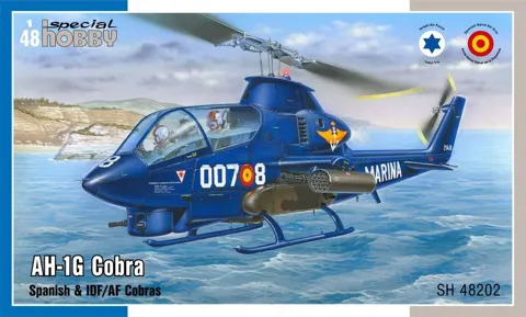 Krabice stavebnice Special Hobby SH48202 AH-1G Cobra Spanish & IDF/AF v měřítku 1/48
