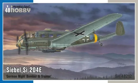 Krabice stavebnice Special Hobby SH48212 Siebel Si 204E v měřítku 1/48
