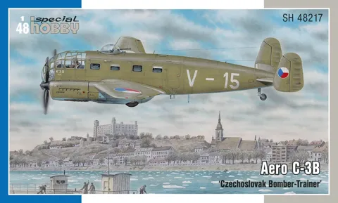 Krabice plastikové stavebnice Special Hobby SH48217 Aero C-3B v měřítku 1/48