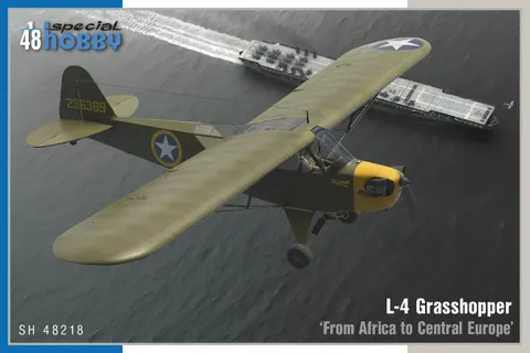 Krabice stavebnice Special Hobby 1/48 L-4 Grasshopper From Africa to Central Europe, SH48218